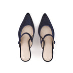 Mules Mary Jane Velvet 75