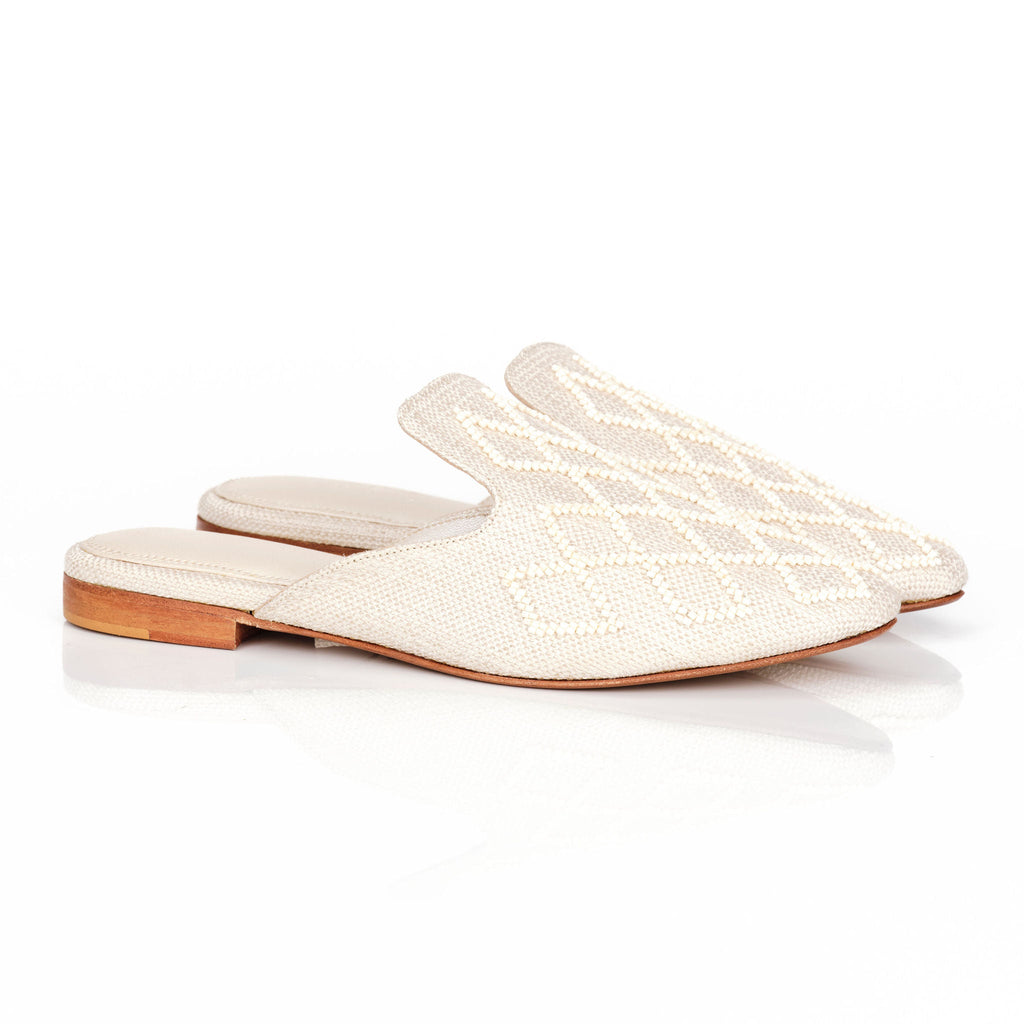 Jacquard mules