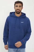 Sweat Bleu À Capuche