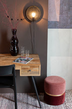 Lea - Aplique de Pared - Metal - Negro
