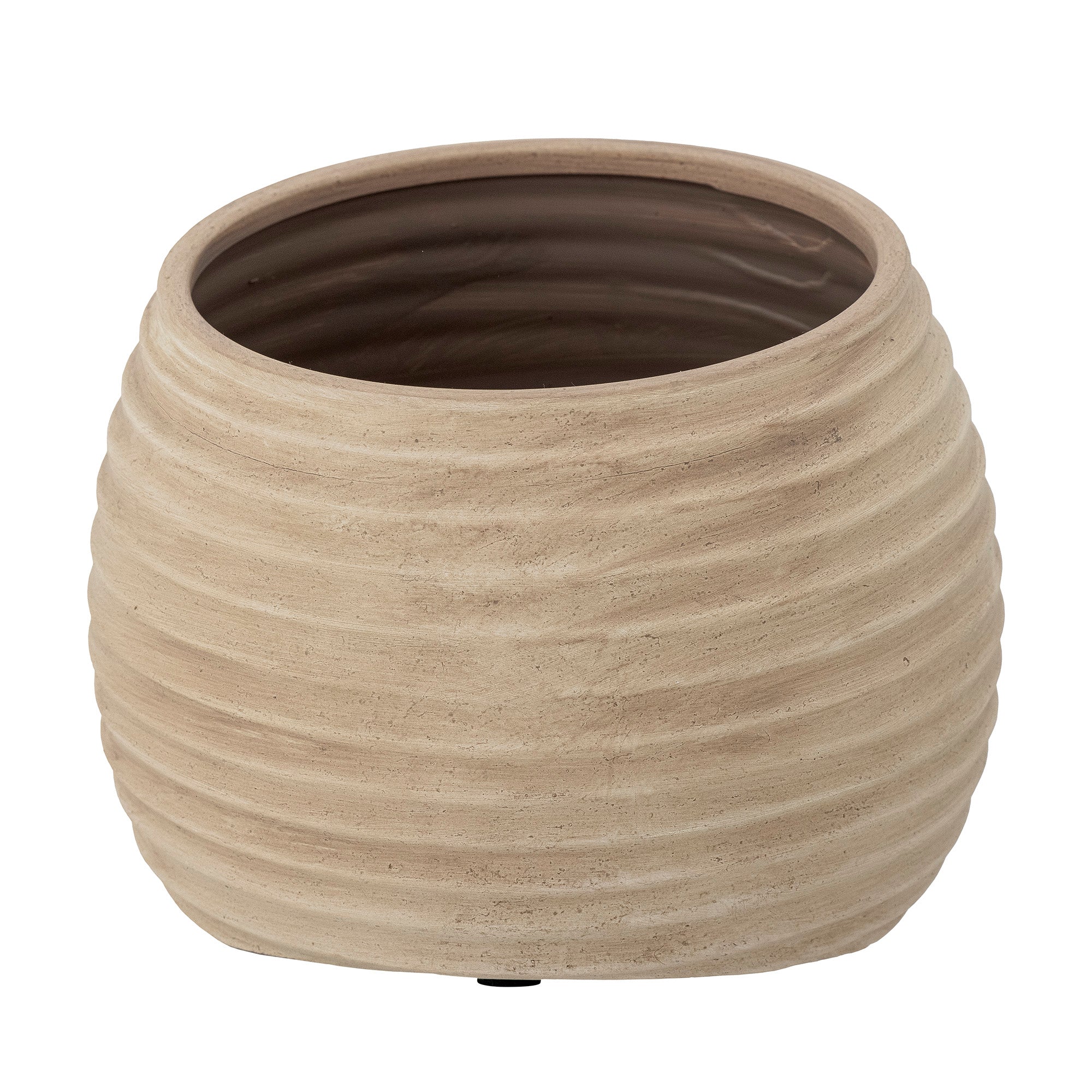 Cimmy - Maceta Decorativa - Marrón - Terracota