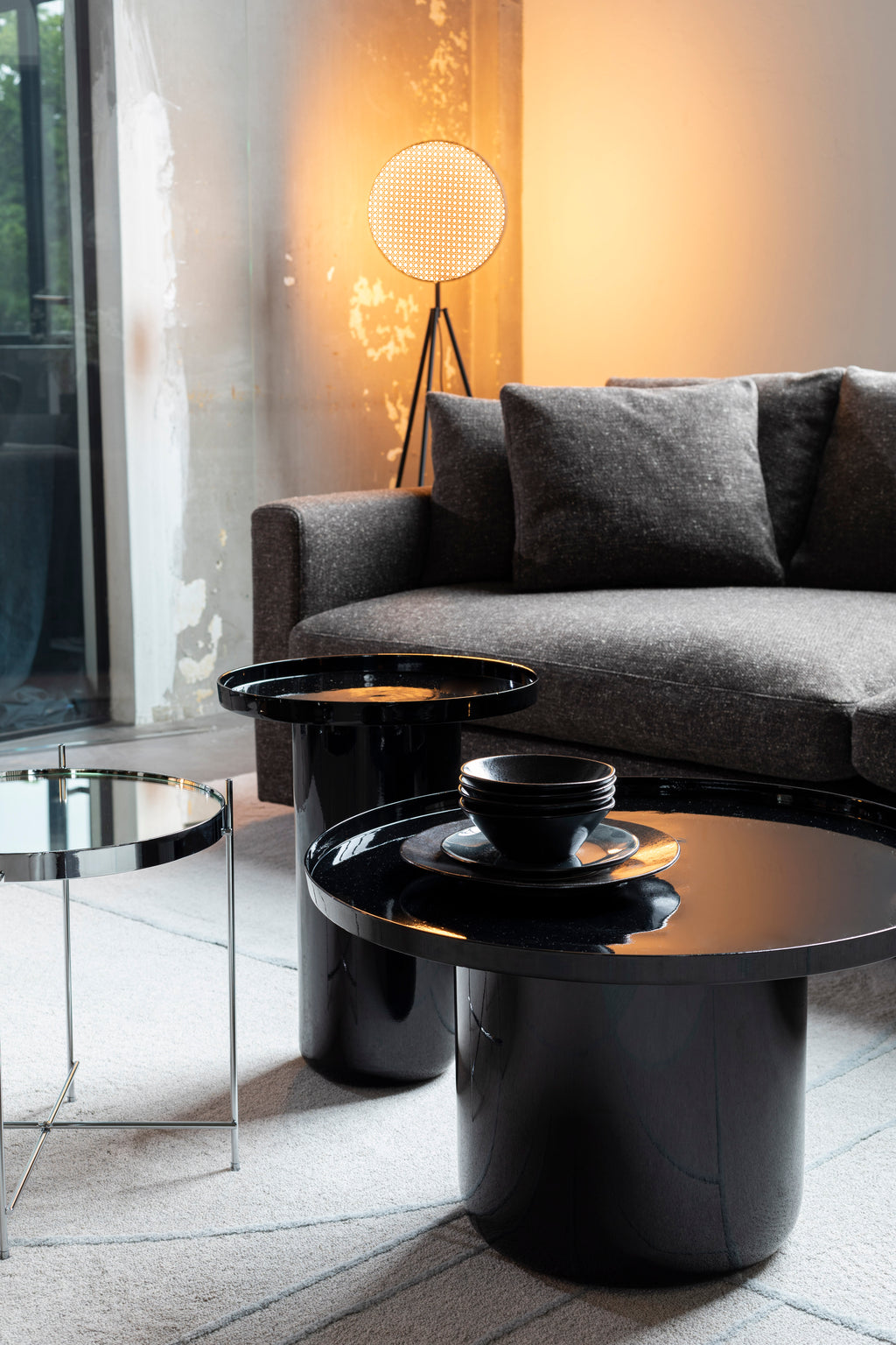 Shiny Bomb - Table D'Appoint - Aluminium - Noir