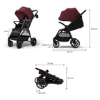 Grande 2 Burgundy Pushchair