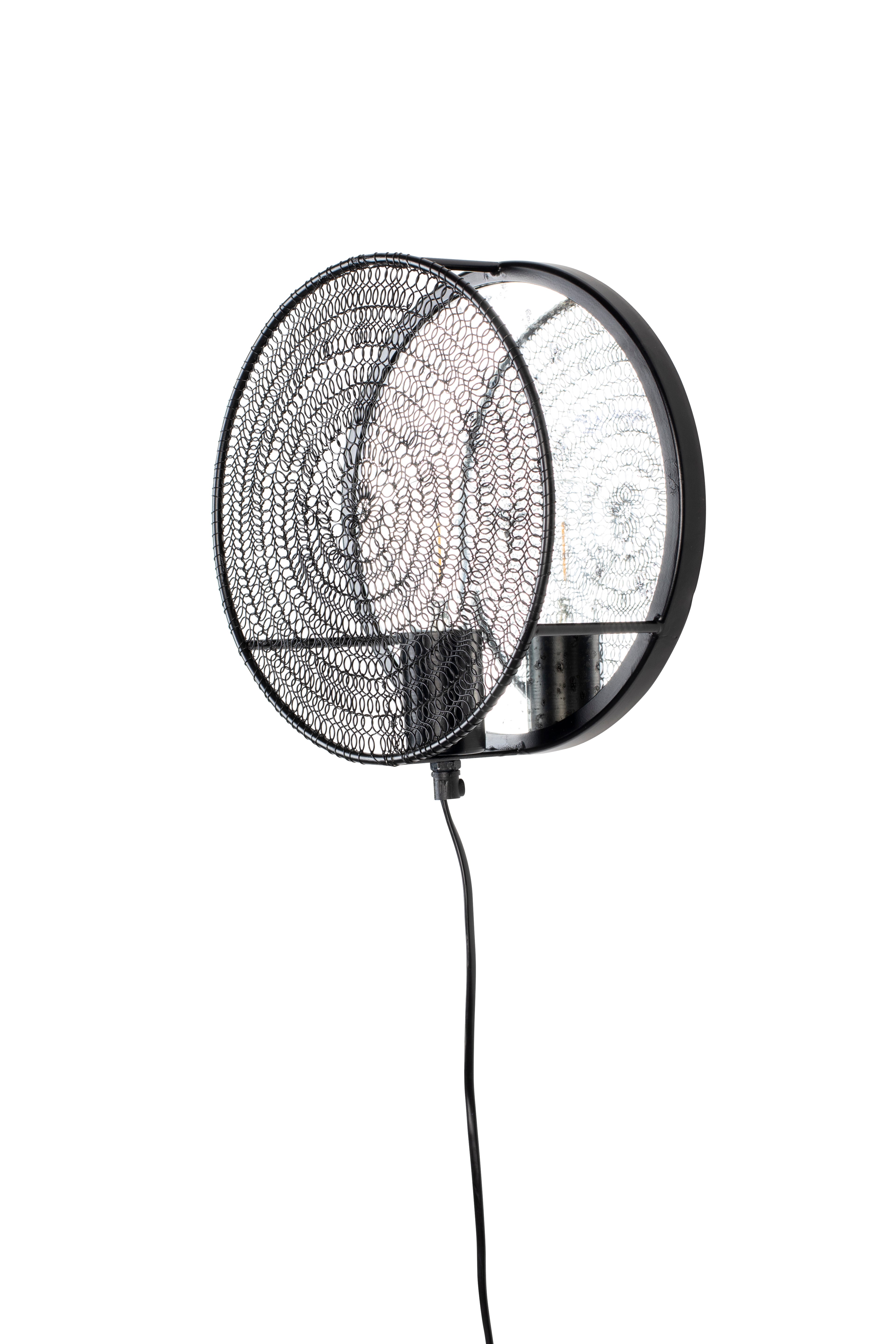 Lea - Aplique de Pared - Metal - Negro