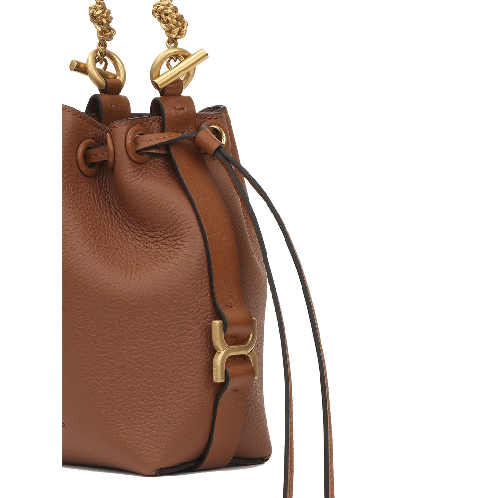 Chloe - Bolso tipo bombonera Marcie Micro - Mujeres - Marrón