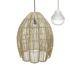 Avila - Wireless Pendant Light - Rattan - Beige