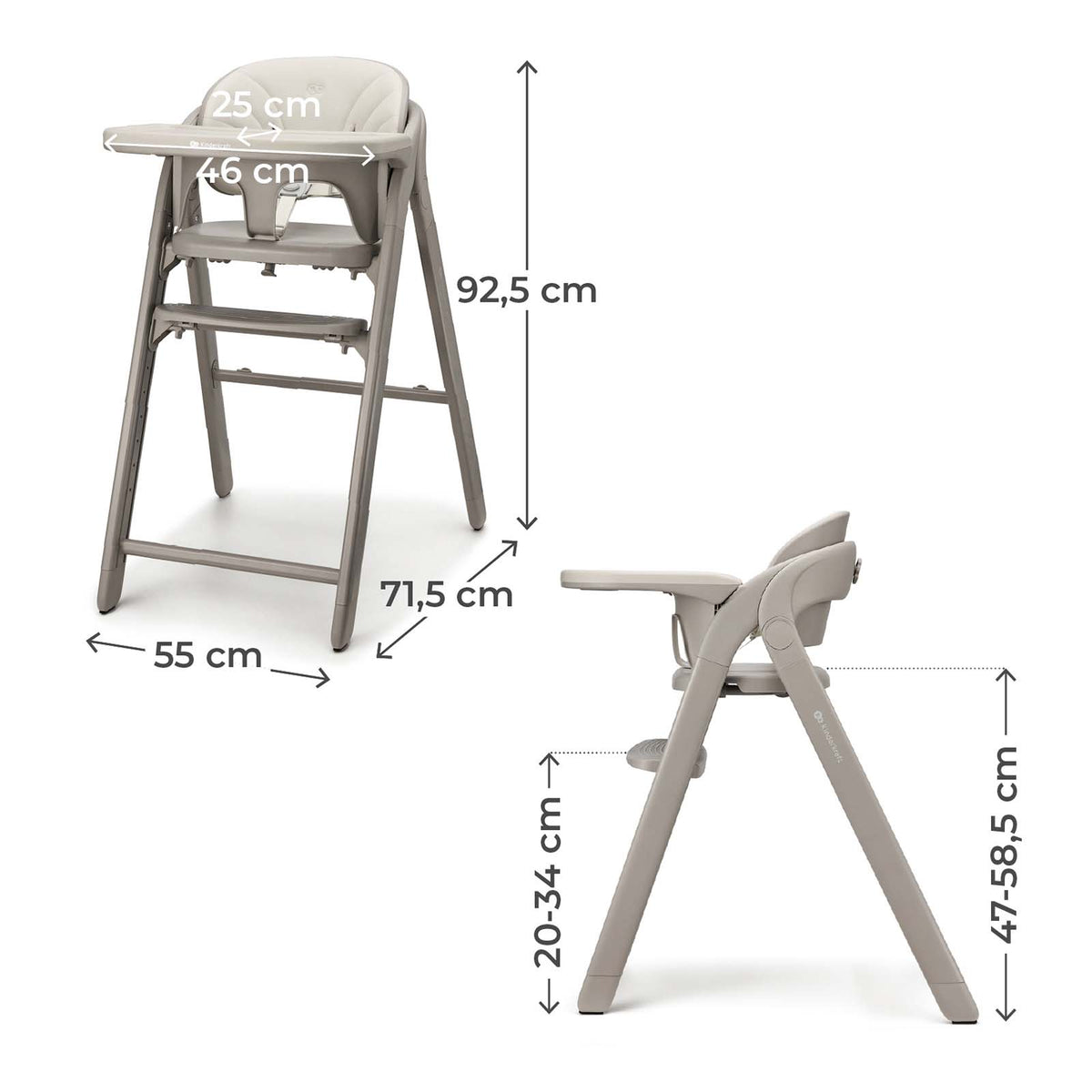 Chaise Haute 3 En 1 Tino Beige