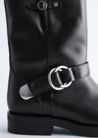 Bottes De Motard Sasha - Noires