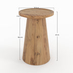 Capucine - Table D'Appoint En Bois Massif D'Acacia
