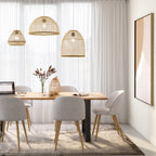 Cozy - Lot De 2 Chaises En Tissu Taupe Chiné Clair Et Pieds En Métal