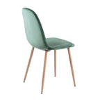 Fredrik - Lot De 2 Chaises En Velours Vert D'Eau