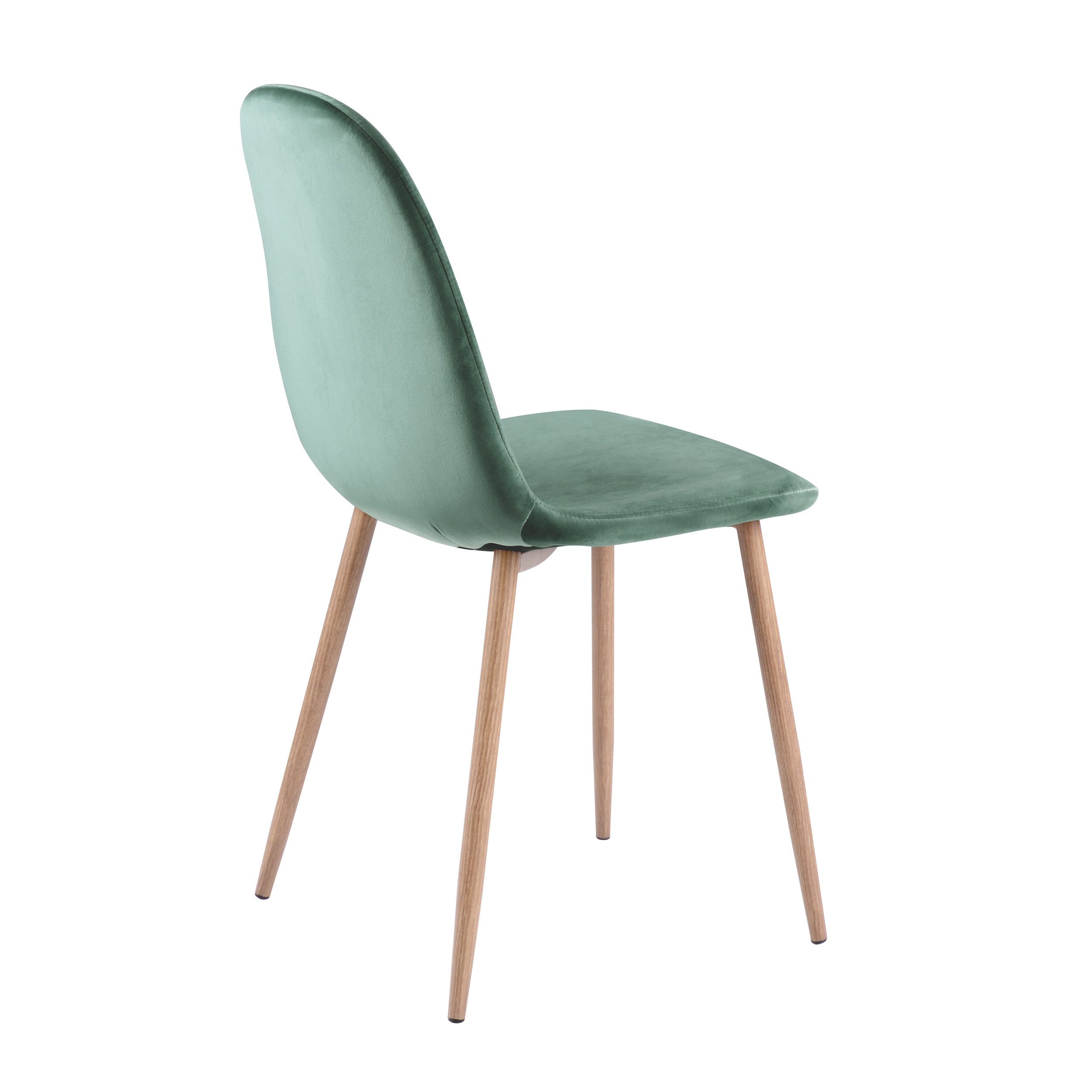 Fredrik - Lot De 2 Chaises En Velours Vert D'Eau