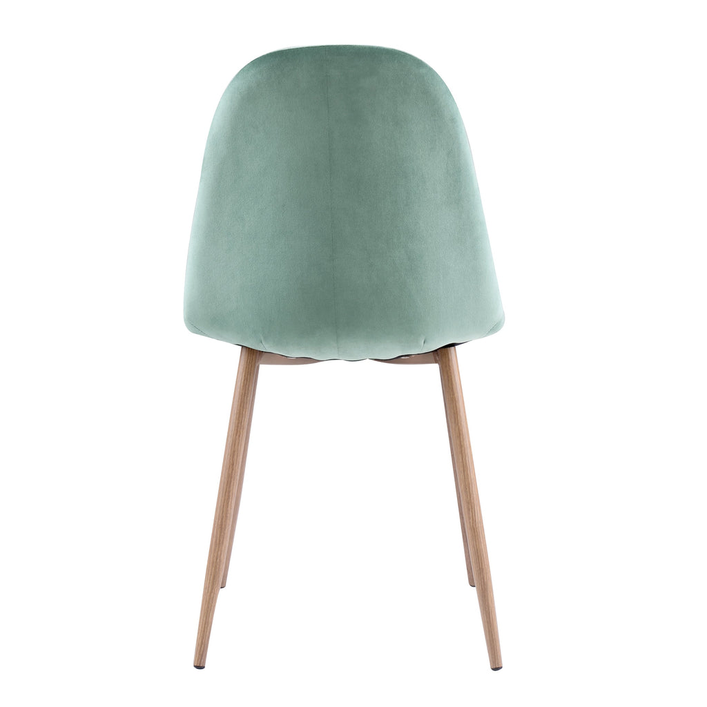 Fredrik - Lot De 2 Chaises En Velours Vert D'Eau