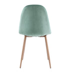 Fredrik - Lot De 2 Chaises En Velours Vert D'Eau