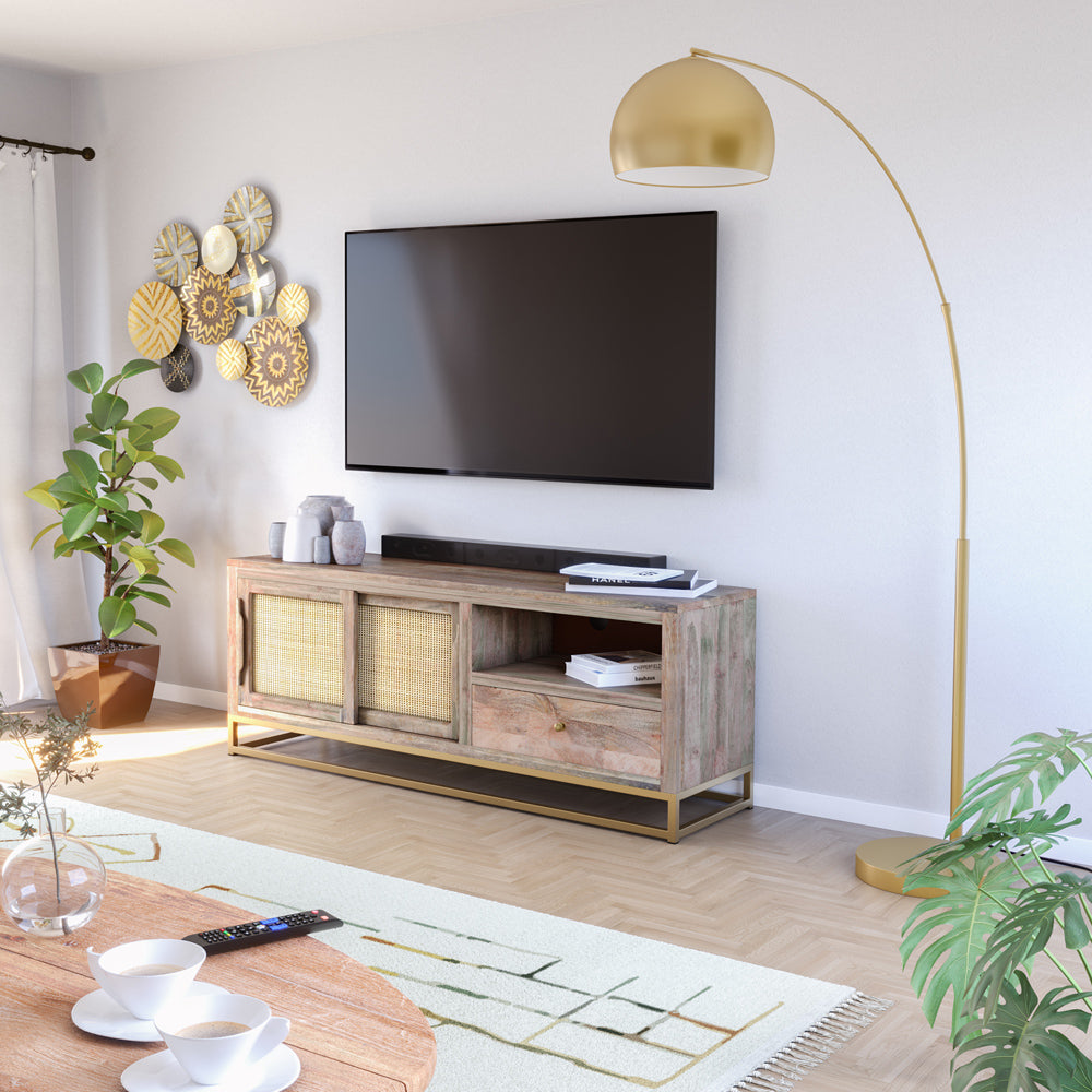 Dinard - Brass Color Metal Floor Lamp