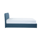 Tilly - Lit Double Avec Coffre En Tissu Bleu