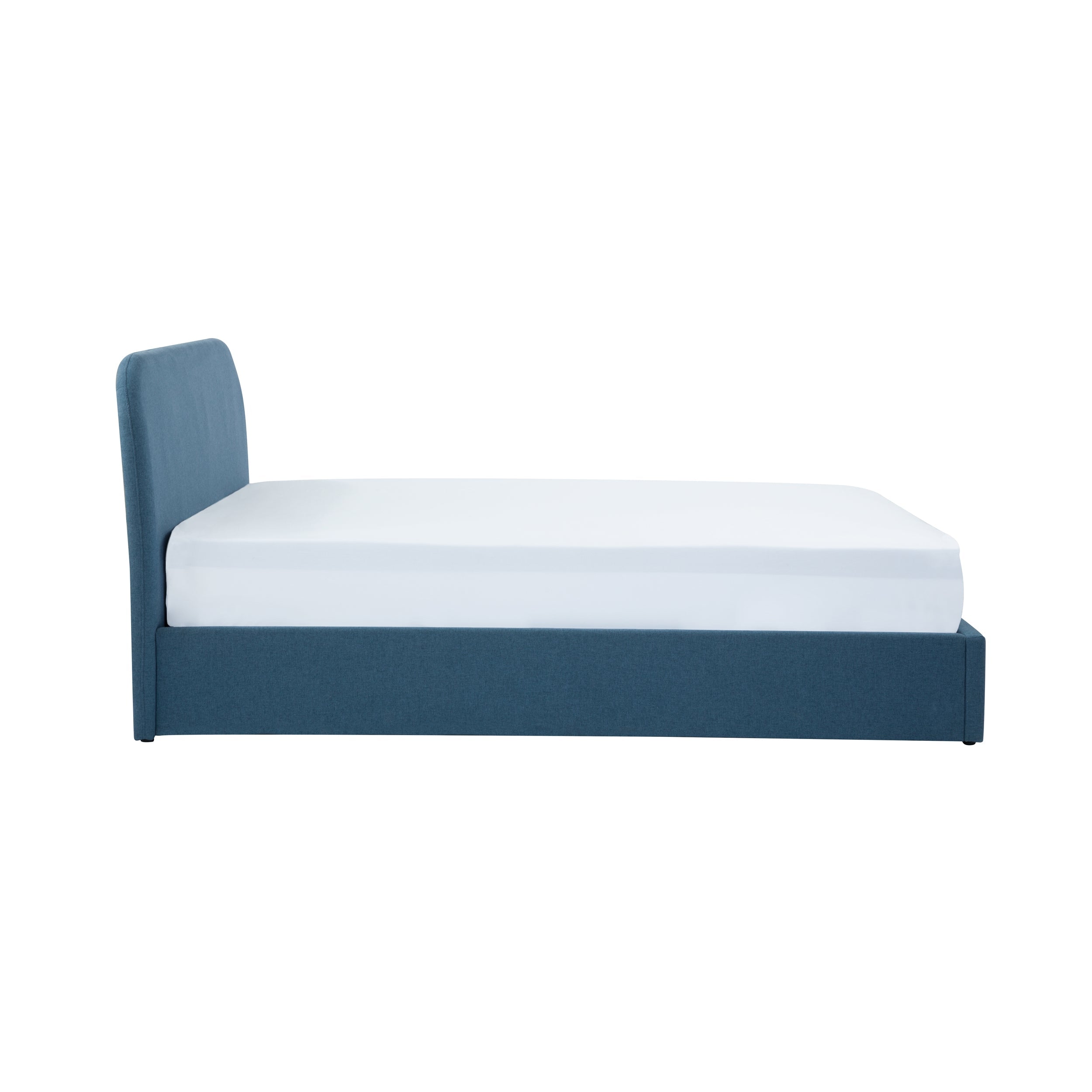 Tilly - Lit Double Avec Coffre En Tissu Bleu