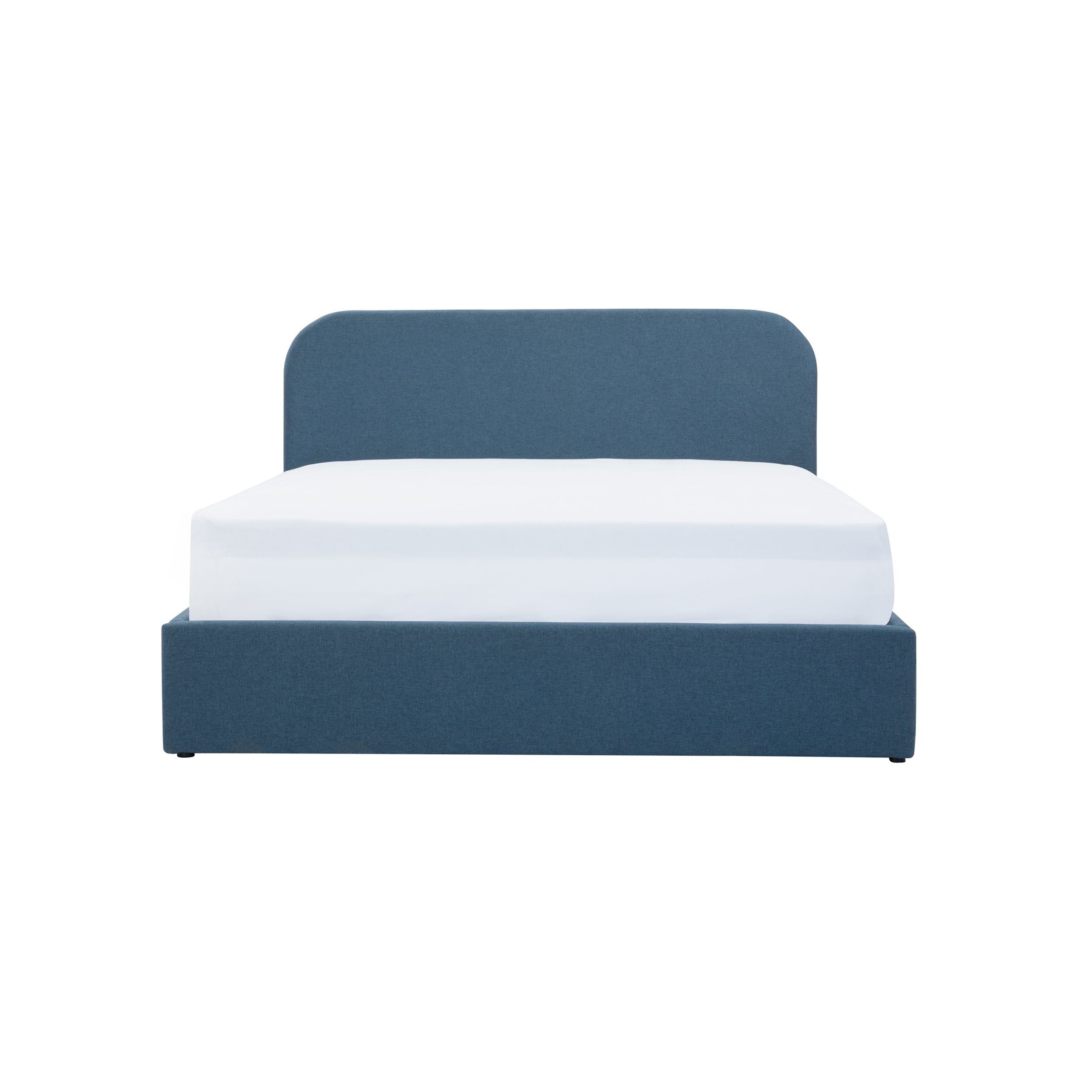 Tilly - Lit Double Avec Coffre En Tissu Bleu