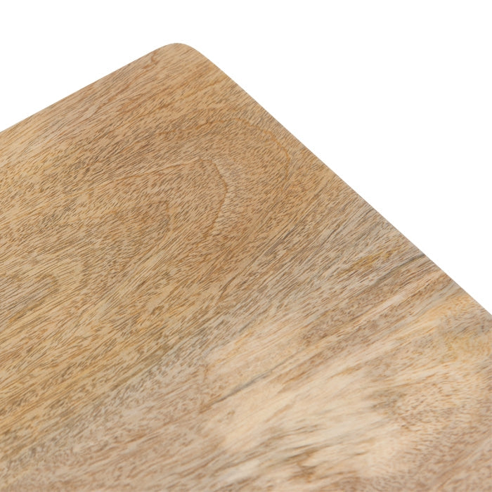 Félix - Table De Chevet 2 Tiroirs En Bois De Manguier Et Cannage