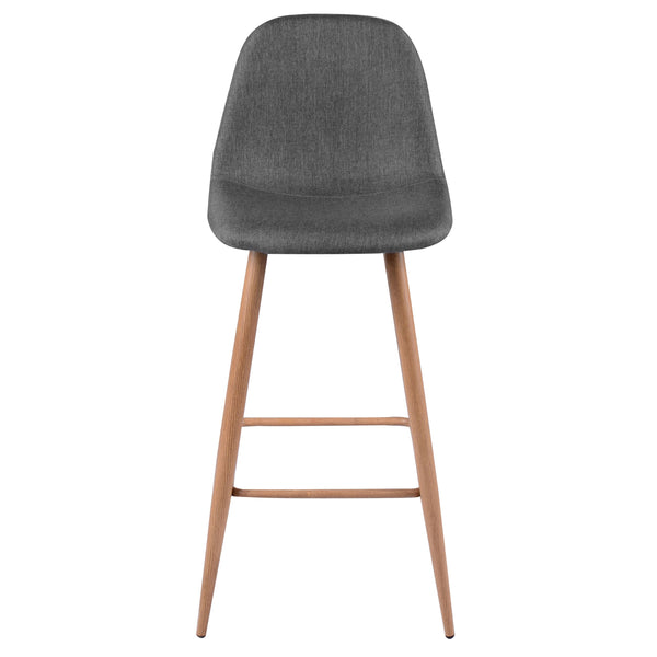 Fredrik - Lot De 2 Chaises De Bar En Tissu Gris