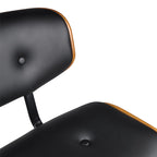 Melchior - Chaise De Bar Réglable En Cuir Synthétique Noir