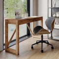 Baudoin - Chaise De Bureau Pivotante En Cuir Synthétique Noir