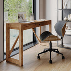 Baudoin - Chaise De Bureau Pivotante En Cuir Synthétique Noir
