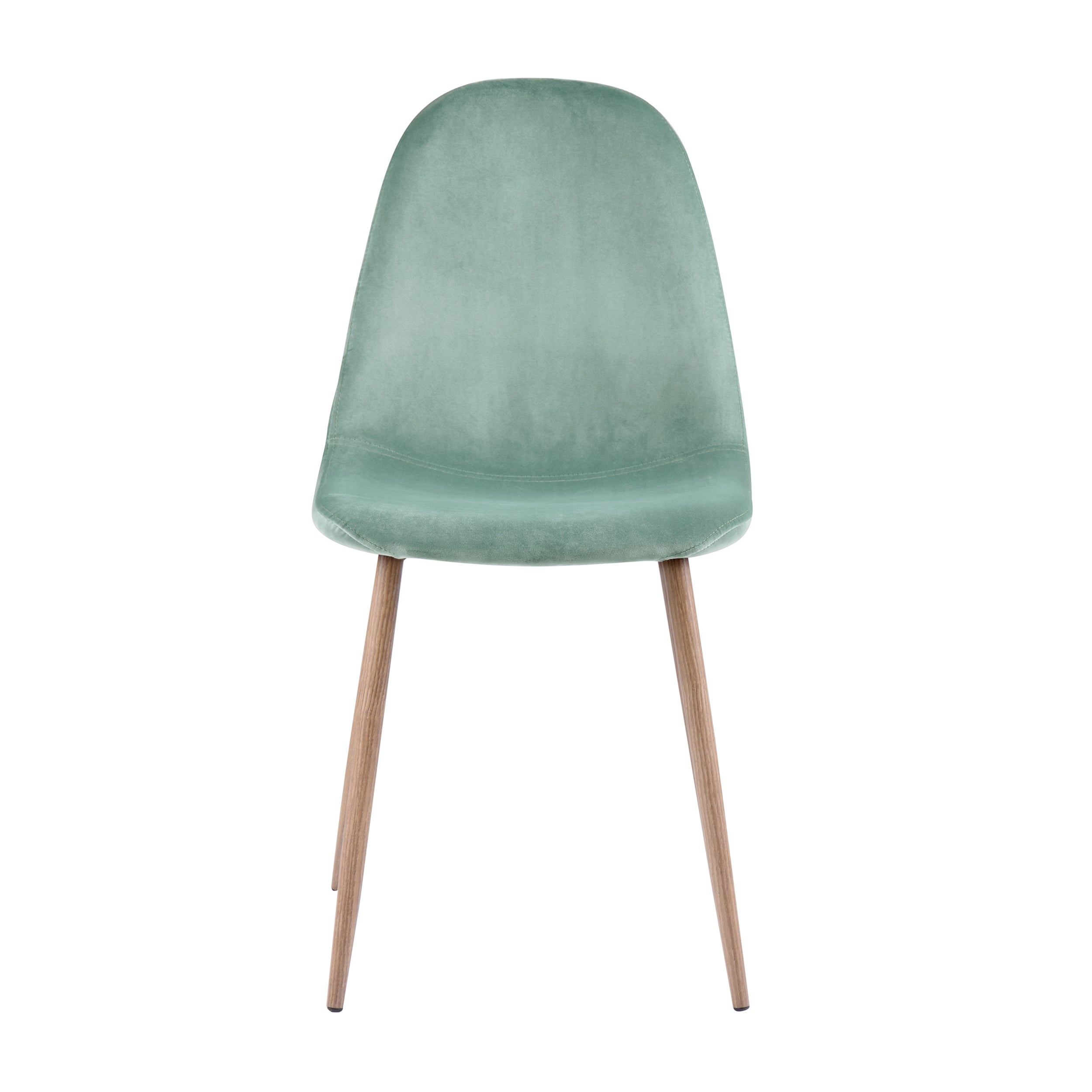 Fredrik - Lot De 2 Chaises En Velours Vert D'Eau