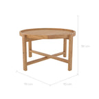 Kouma - Round Recycled Teak Wood Coffee Table