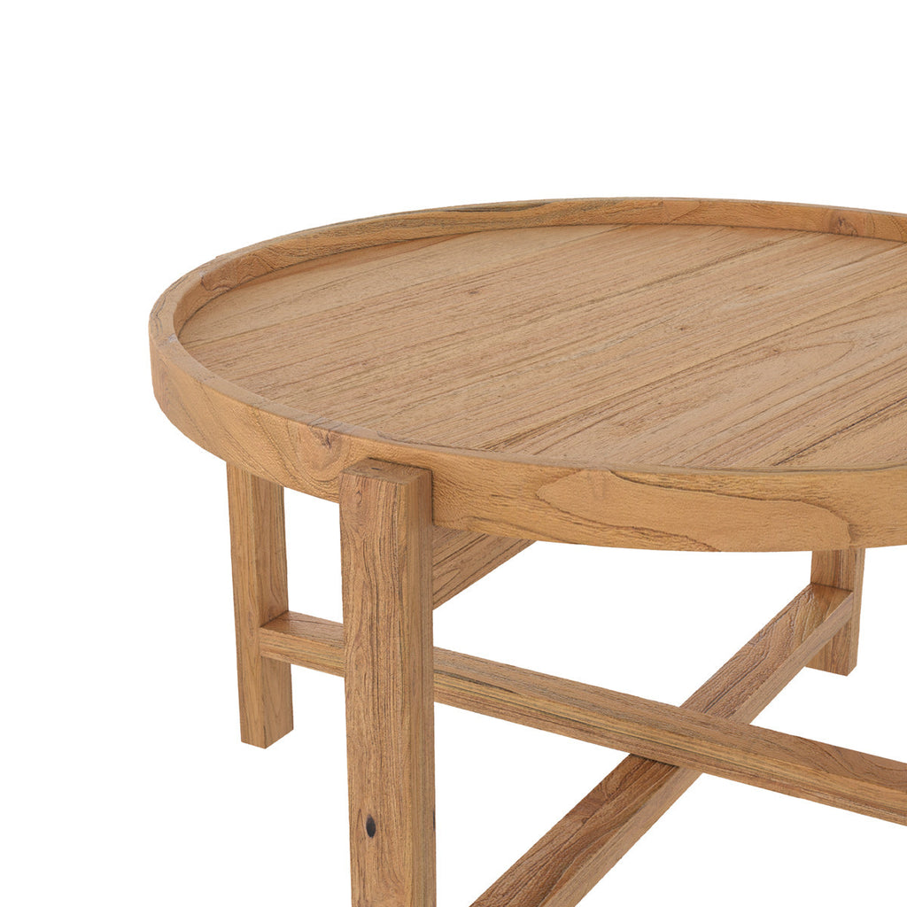 Kouma - Round Recycled Teak Wood Coffee Table