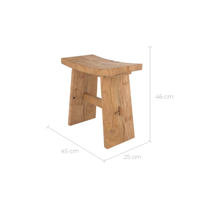 Eka - Recycled Teak Wood Stool