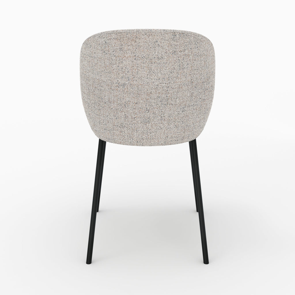 Adèle - Lot De 2 Chaises En Tissu Beige Chiné