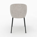 Adèle - Lot De 2 Chaises En Tissu Beige Chiné