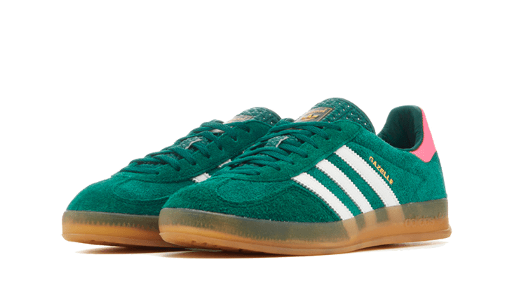 Adidas - Gazelle Indoor Collegiate Green Lucid Pink - Vert