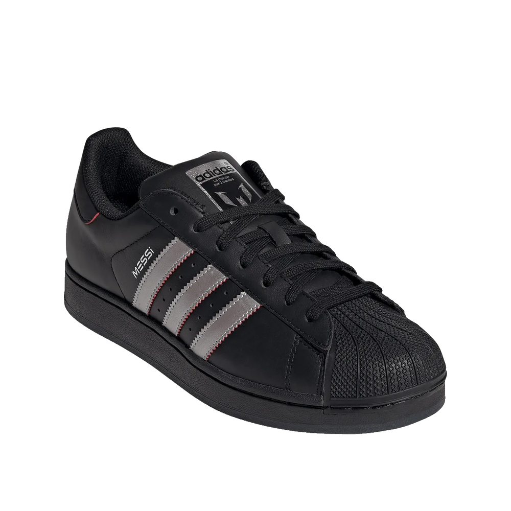Adidas Superstar Messi - Unisex Trainers Black/Silver/Red