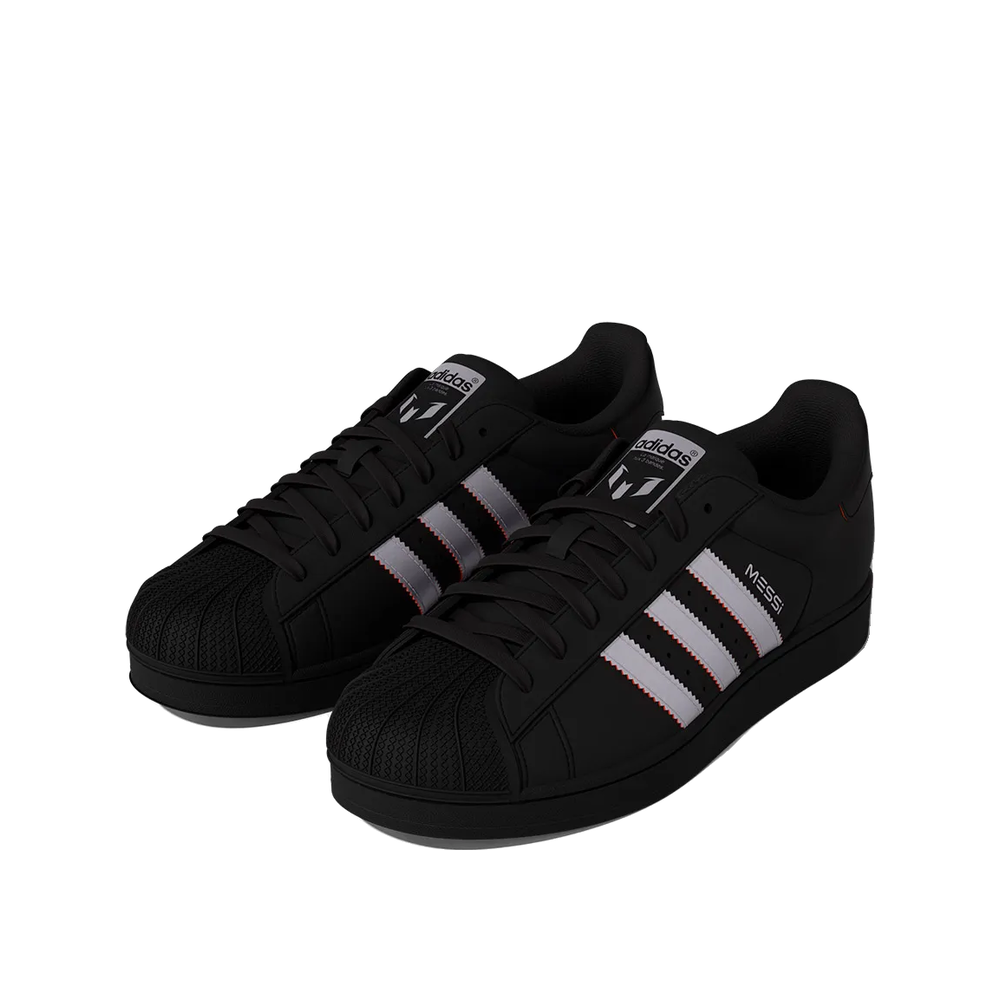 Adidas Superstar Messi - Unisex Trainers Black/Silver/Red