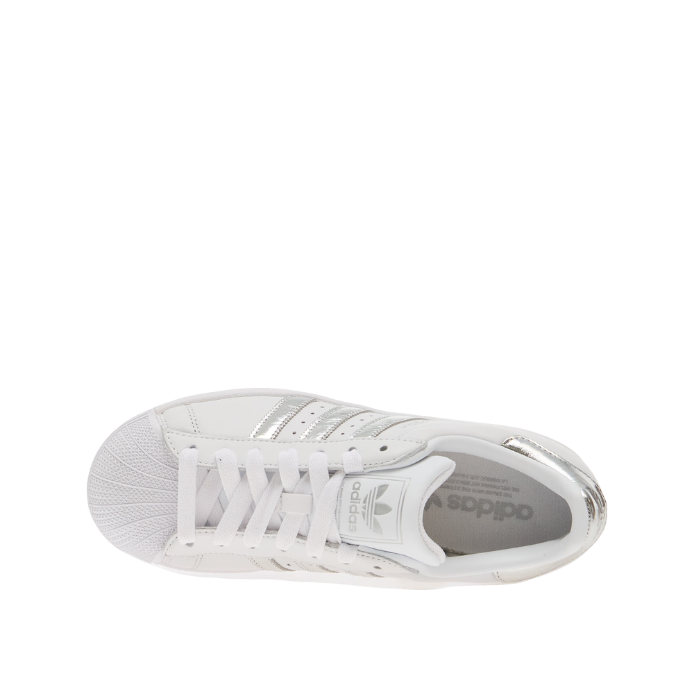 Adidas Superstar II - Baskets Femme Blanc/Argent