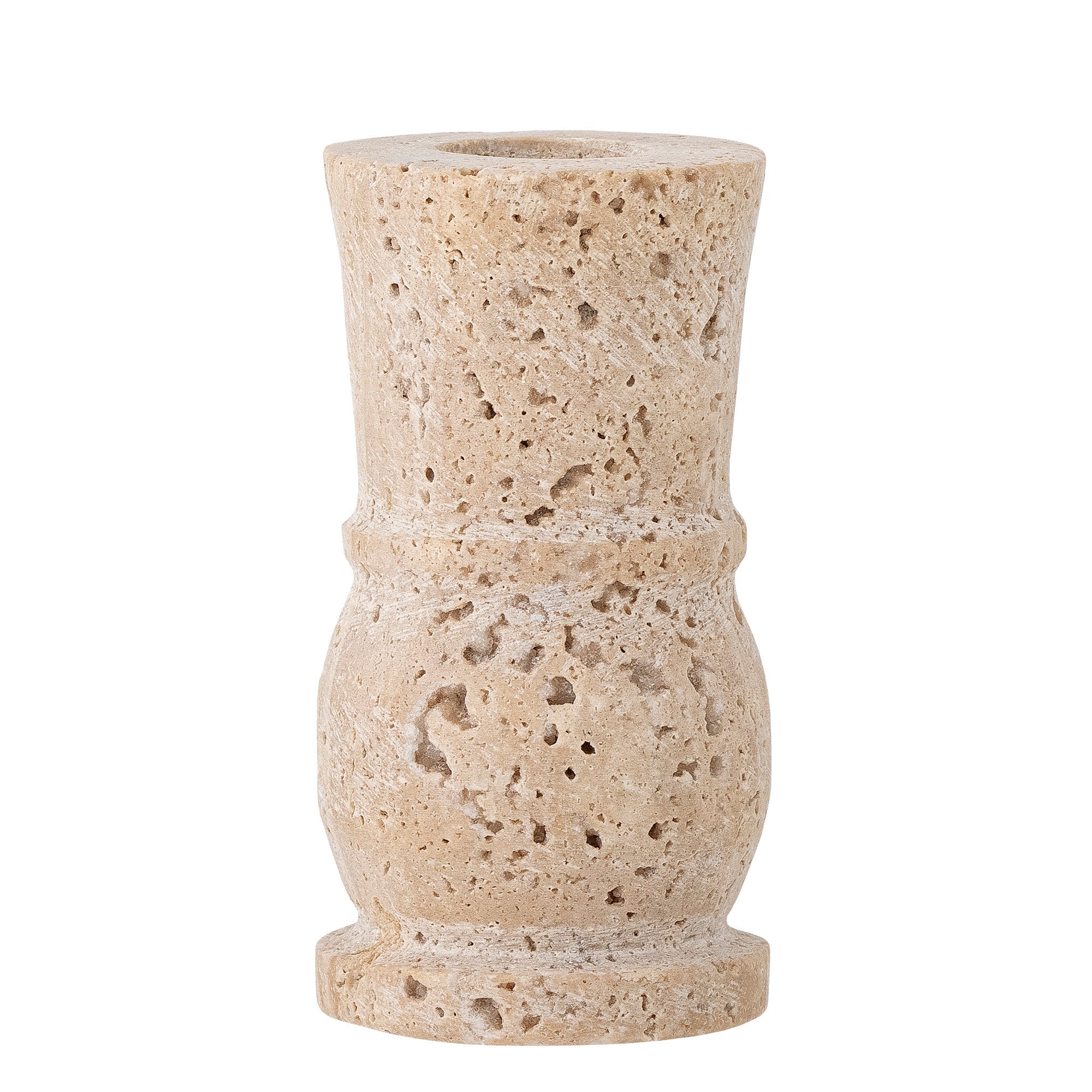 Ilise - Lote de 6 Candeleros - Natural - Travertino
