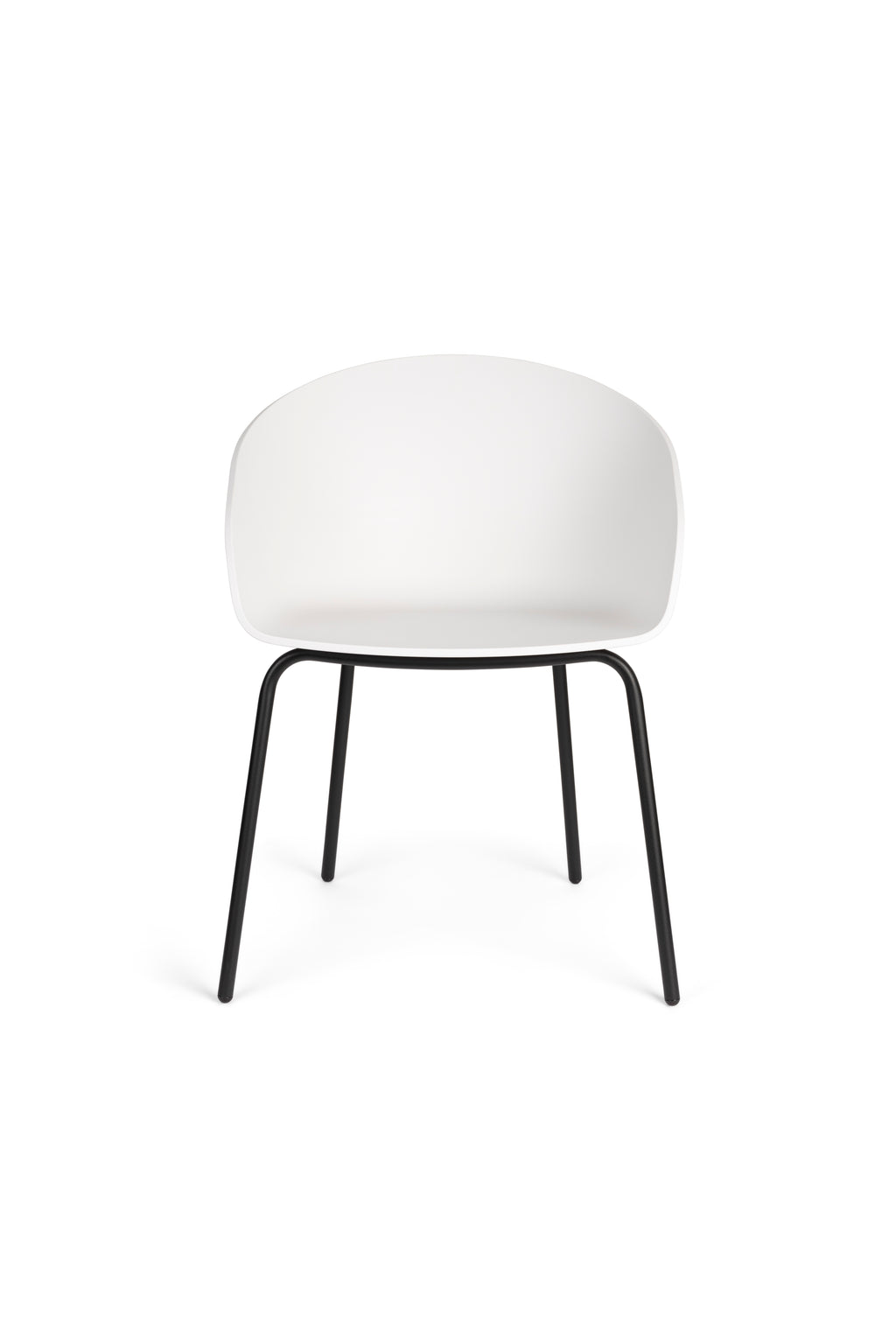 Void - Juego de 2 Sillones de Comedor - Plástico Polipropileno - Blanco