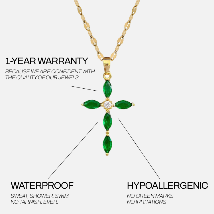 Collier Agathe Vert