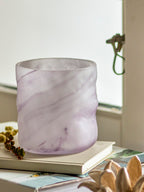 Moore - Lote de 4 Portavelas - Violeta - Vidrio