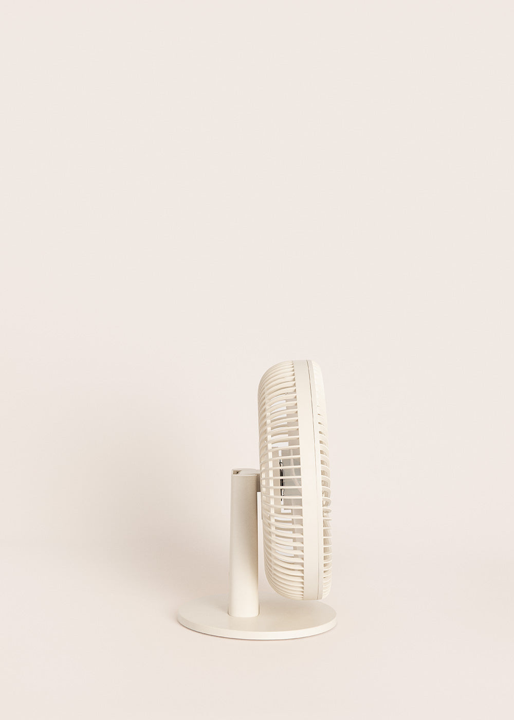 Air Dual Compact - Ventilateur De Table & Mural Rechargeable 10W - Blanc Cassé