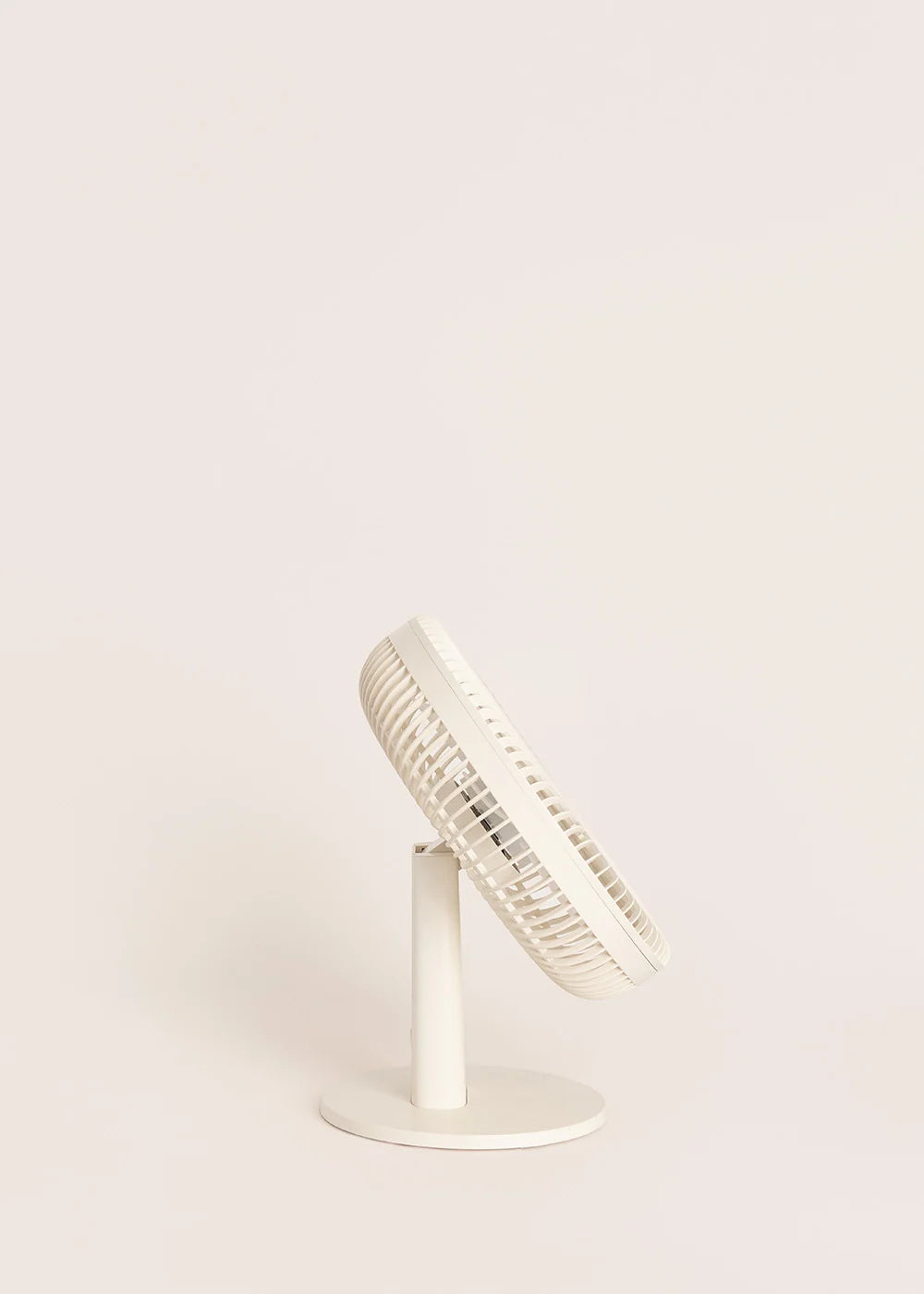 Air Dual Compact - Ventilateur De Table & Mural Rechargeable 10W - Blanc Cassé