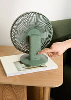 Air Dual Compact - Ventilateur De Table & Mural Rechargeable 10W - Sauge