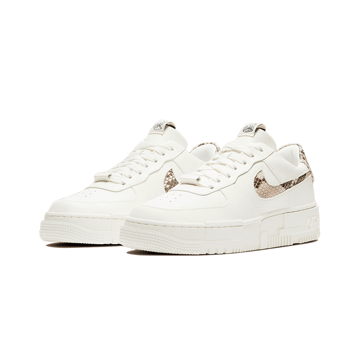 Nike - Air Force 1 Low Pixel Snakeskin - Marron
