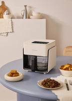 Air Fryer - 4.2L Oil-Free Air Fryer with Water Sprayer - Off-White