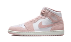 Air Jordan - Air Jordan 1 Mid Pink Suede - Noir