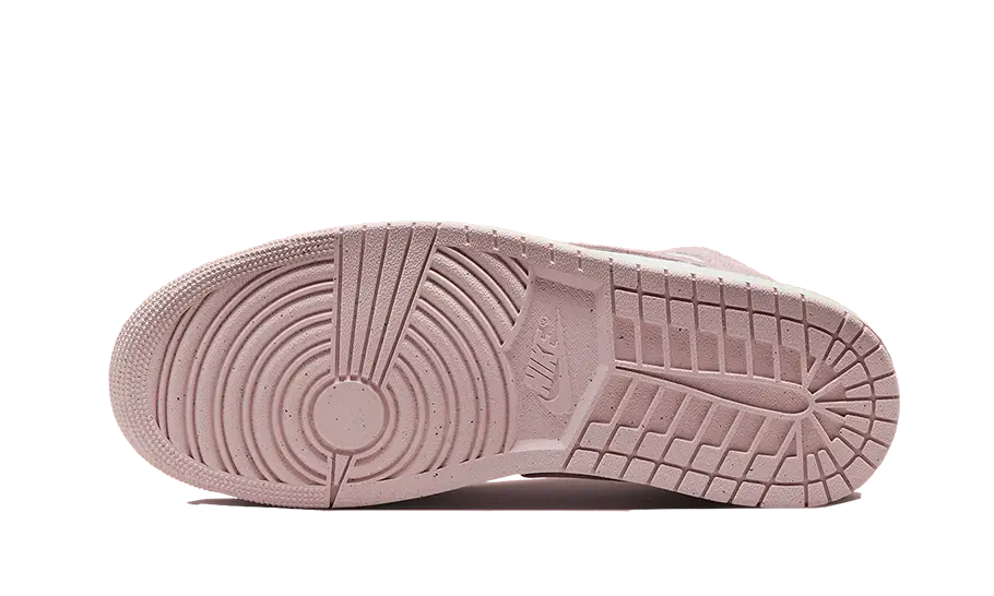 Air Jordan - Air Jordan 1 Mid Pink Suede - Noir