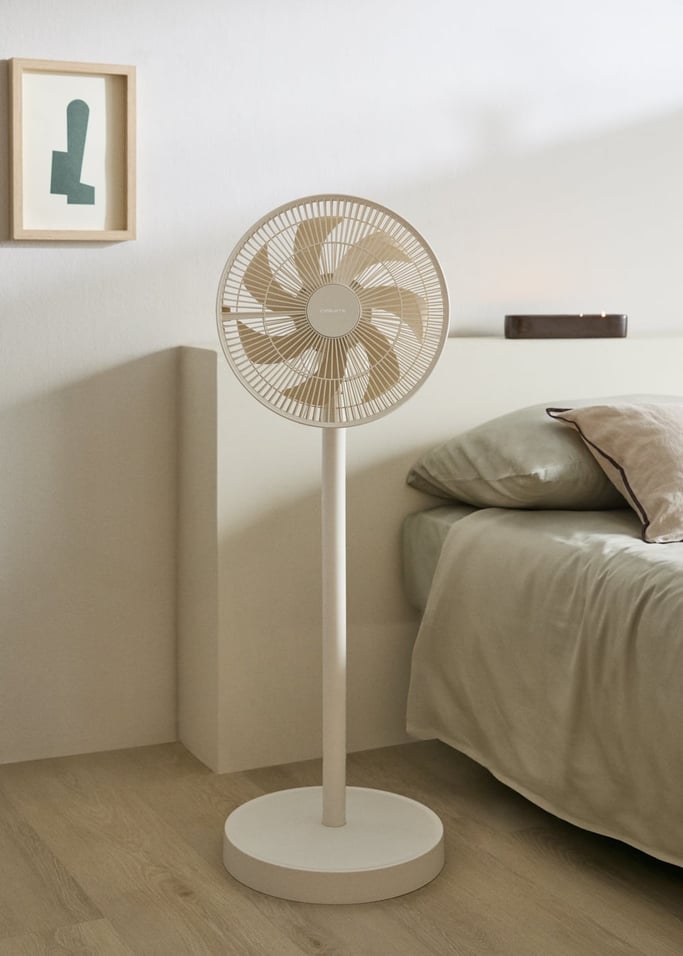 Foldable Air Stand - 50W Foldable Pedestal Fan - Off White
