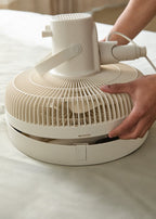 Foldable Air Stand - 50W Foldable Pedestal Fan - Off White
